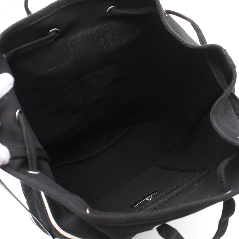 Saint Laurent Rive Gauche Sling Bag Canvas Backpack Black White - Picture 3 of 4